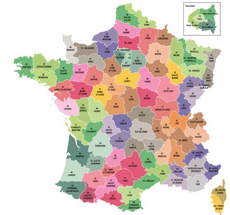 french departments map